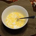 Egg and shortening mixture