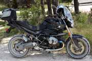 BMW R1200R at Colorado Bend State Park